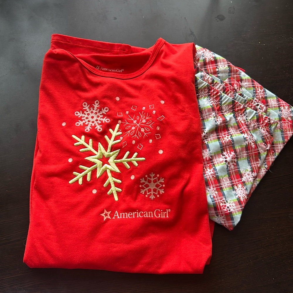 American Girl snowflakes pajamas